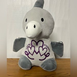 Gray Pterodactyl Dinosaur Plushie Stuffed Animal
